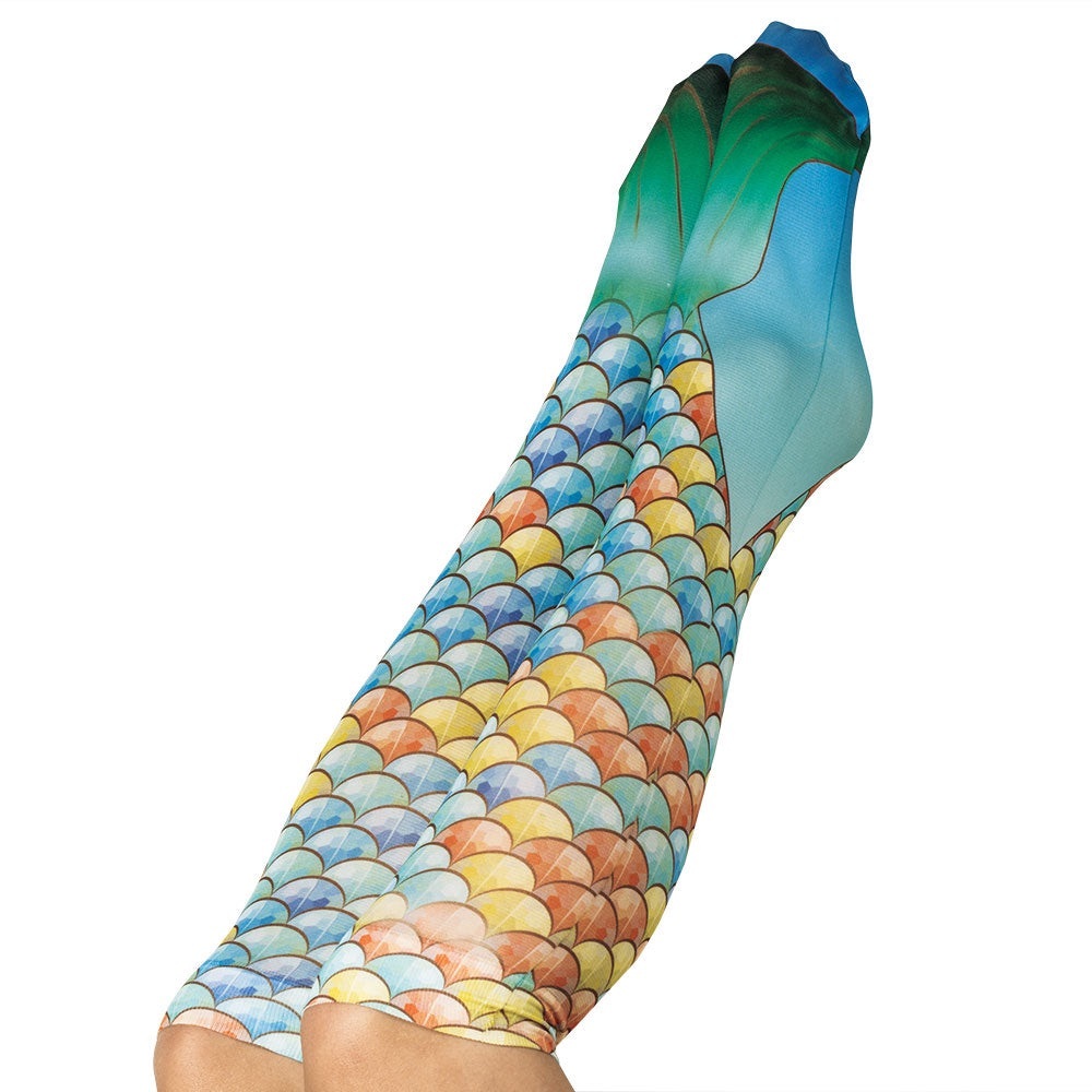 Colorful Mermaid Scale Socks One size